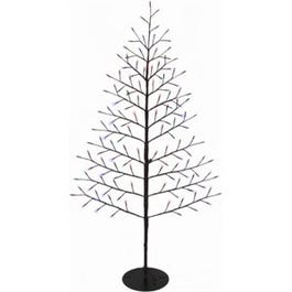 Christmas Lawn Decor, Bare Branch Wall Tree, 140 Twinkling Multi-Color LED Lights, 72-In.