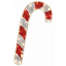 LED Christmas Window Decoration, Candy Cane Tape Light, 18-In.