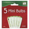 Christmas Lights Replacement Bulb, For 35, 70 & 140-Light Sets, Clear, 3.5-4V X/B, 5-Pk.