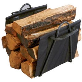 Fireplace Log Tote With Steel Stand