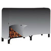 Fireplace Rack Cover, Black Vinyl, 8-Ft.