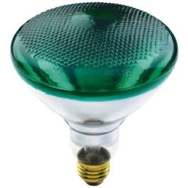 Flood Light Bulb, Green, 100-Watts