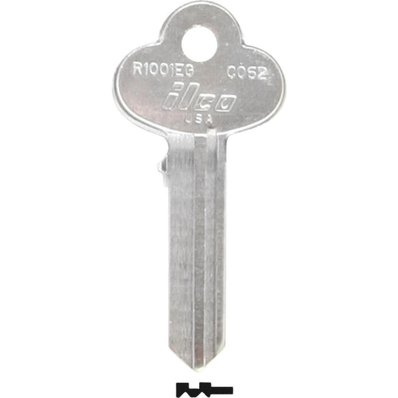 ILCO Corbin Nickel Plated File Cabinet Key, CO62 (10-Pack)