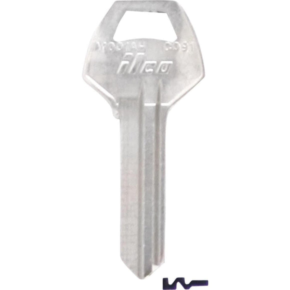 ILCO Corbin Nickel Plated House Key, CO91 (10-Pack)