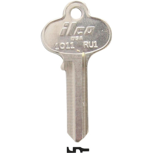 ILCO Russwin Nickel Plated File Cabinet Key, RU1 (10-Pack)