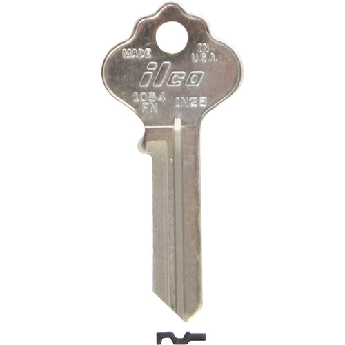 ILCO Nickel Plated File Cabinet Key, IN28 (10-Pack)