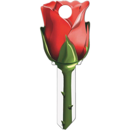 Lucky Line Rose Design Decorative House Key, SC1