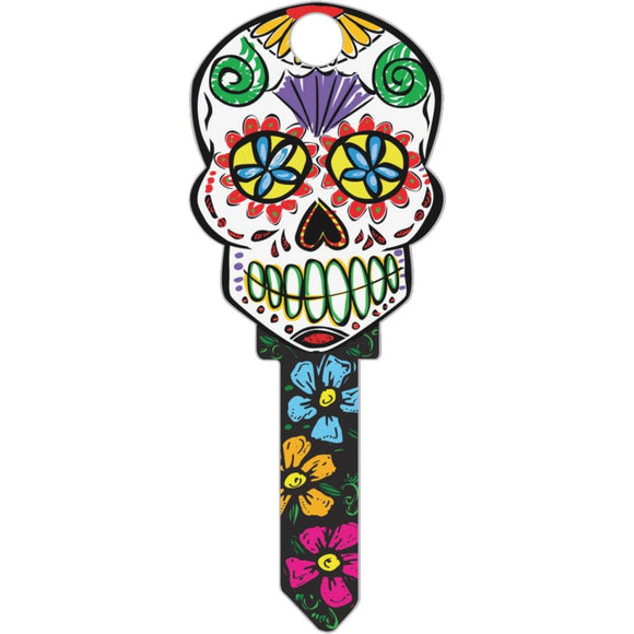 Lucky Line Skull Design Decorative House Key, KW11