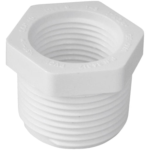 Charlotte Pipe 1 In. MPT x 3/4 In. FPT Schedule 40 PVC Bushing