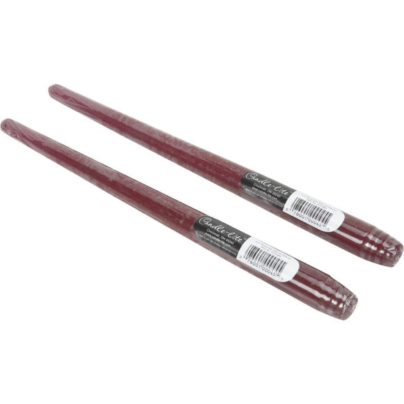 Candle-lite 12 In. Burgundy Taper Candle