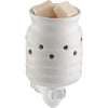 Candle Warmers Farmhouse White Ceramic Pluggable Fragrance Warmer