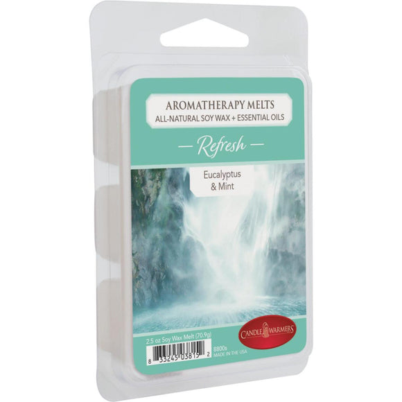 Candle Warmers Refresh Eucalyptus & Mint Aromatherapy Wax Melt